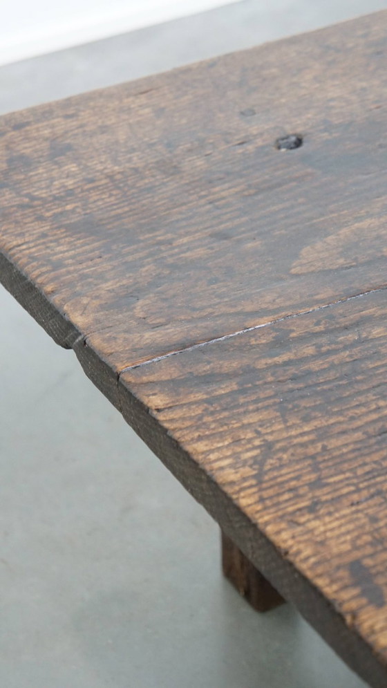 Image 1 of Antique Spanish Coffee Table From The 17th Century With Two Drawers