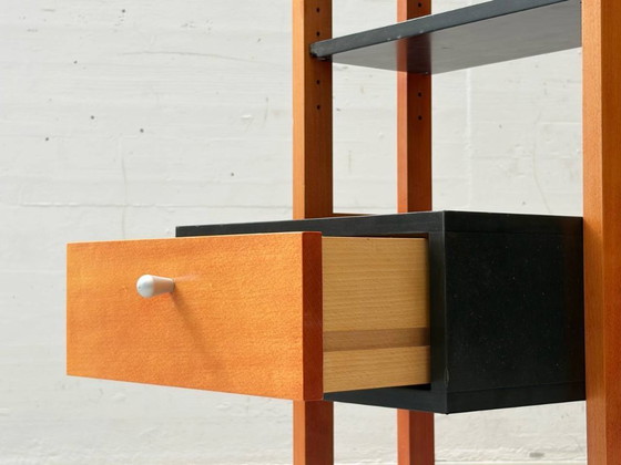 Image 1 of Postmoderne ladekast met open planken, jaren 80