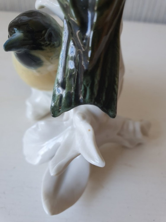 Image 1 of Karl Ens porcelain, two redpolls model 7451 perfect