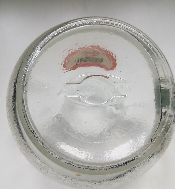 Vintage 60s German nut jar / dispenser Nussi (by WMF), Marke Tischfein, Glass & Decanter, Cork, Glass (photo 9 of 9)