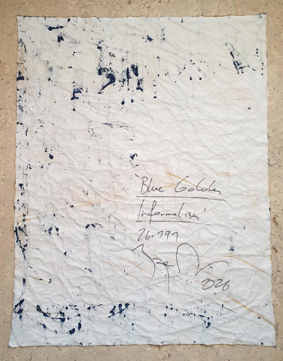 Jürgen Angeler - Informalismo Blu Dorato – Dipinti e disegni, Tela (photo 10 of 18)
