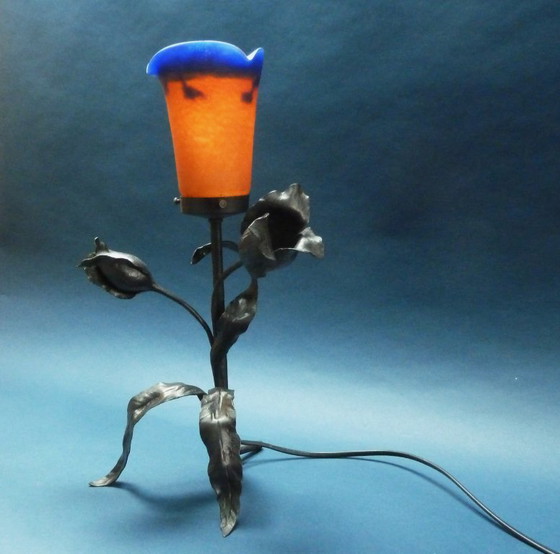 Image 1 of Wrought iron lamp François Carion