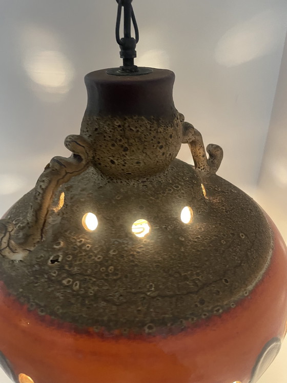 Image 1 of Great fat lava pendant lamp, designed and made by the German company Linus Bopp (Limbach)