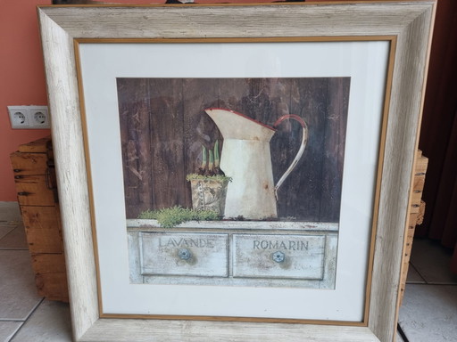 Poster French Countryside Framed Glass Plate (Residential) Kitchen