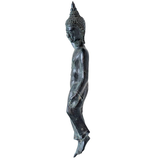 Antiker liegender Bronze-Buddha – 55cm – Bildhauerei (photo 5 of 7)