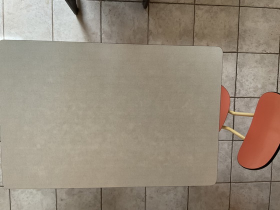 Image 1 of Retro formica tafel met twee stoelen 