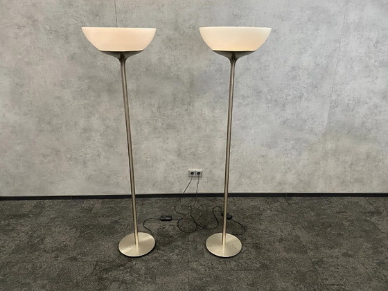 Image 1 of (2) Lampadaires Aminta – Artemide, 1966 – comme neuf