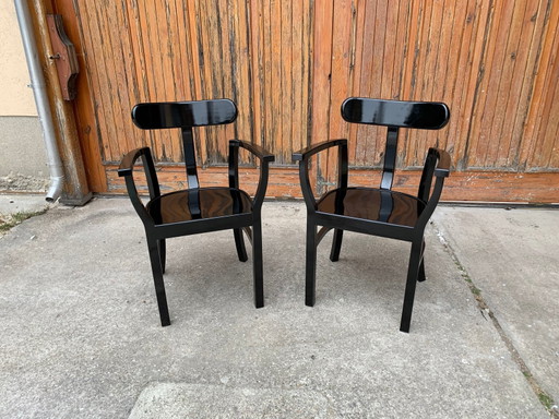 Set van Art Deco Stoelen van Lajos Kozma voor Woodworking RT, jaren 1920