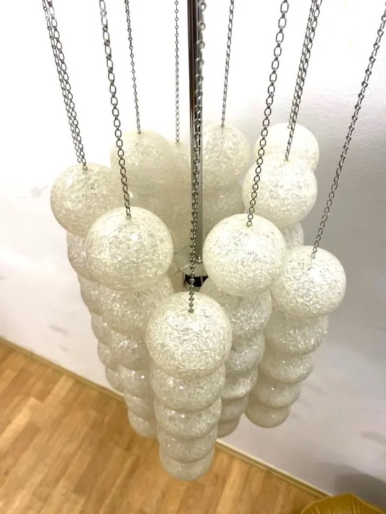 Image 1 of Lampadario retrò con sfere di plastica, anni '60, Cecoslovacchia