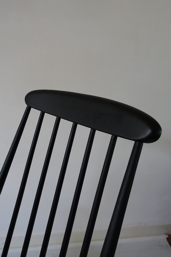 Roland Rainer High Back 1960 Sedia a dondolo IImari Tapiovaara – Hagafors Stolfabrik, Sedie a dondolo, Wood (photo 12 of 16)