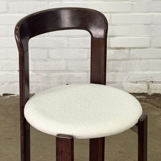 Image 1 of Set Of Two Bruno Rey Chairs In Dark Brown With White