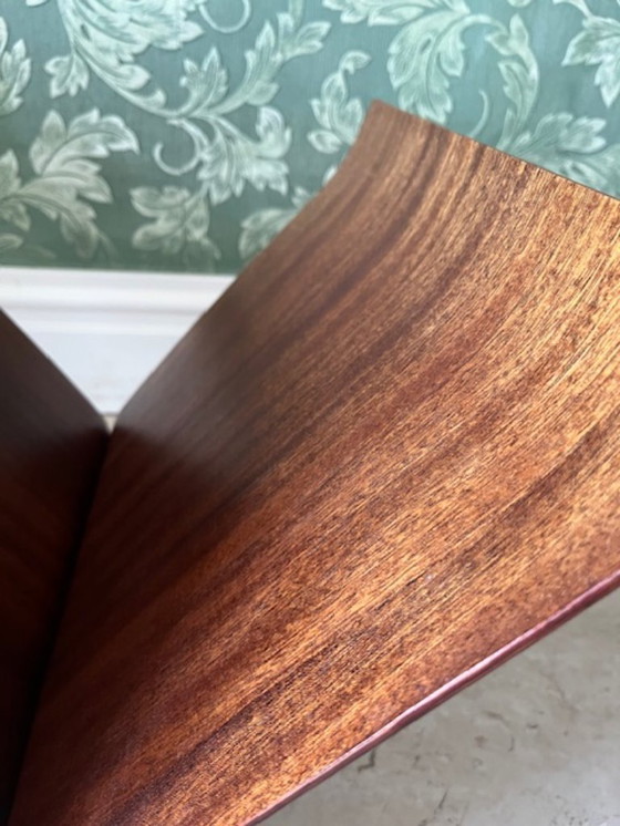 Image 1 of Vintage Umbra Magazine Rack in Bent Wood – Scandinavian Design 1980s