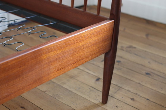 Letto scandinavo vintage in teak, Danimarca 1960 – Roche Bobois, Letti singoli, Legno (photo 4 of 5)