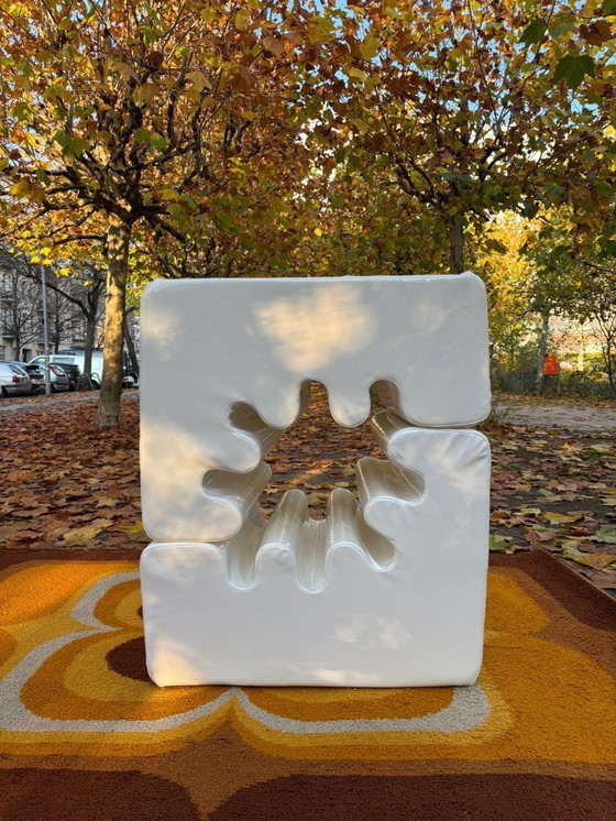 Image 1 of 2 poltrone Karelia Lounge Zanotta Liisi Beckmann anni '60 bianche