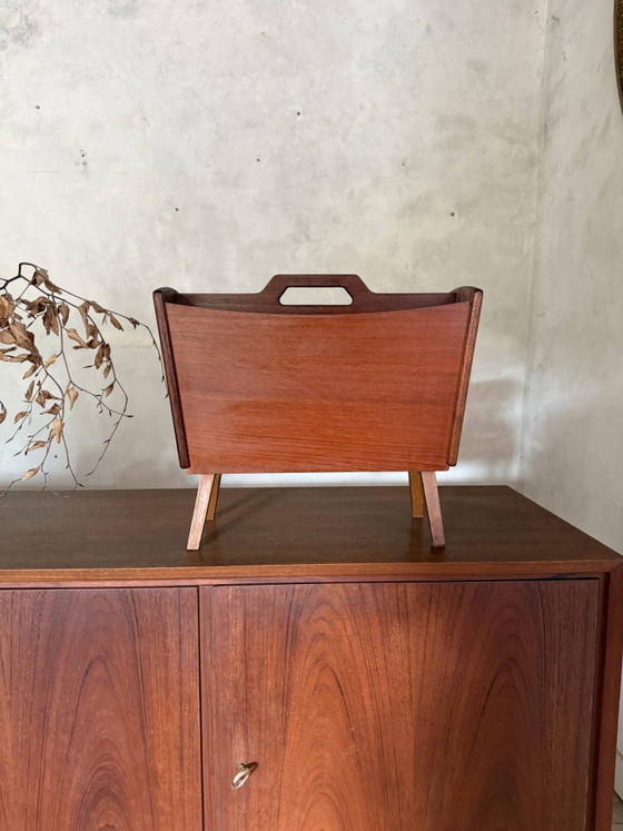 Portariviste vintage scandinavo in teak. – Scandinavian (photo 7 of 9)