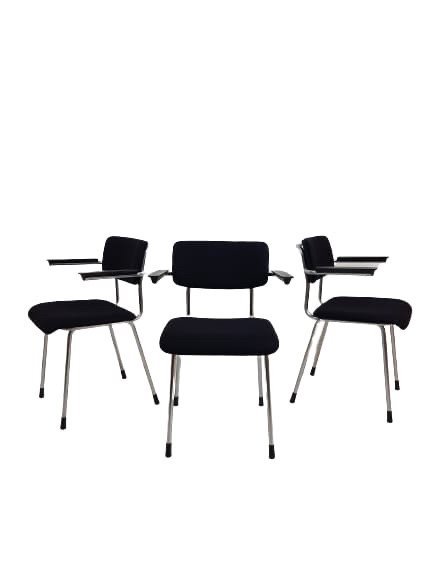 Image 1 of 3x Gispen 1235 neu gepolstert Wolle De Ploeg