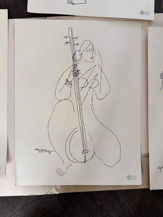 Image 1 of Serigraph prints of K.K. Hebbar