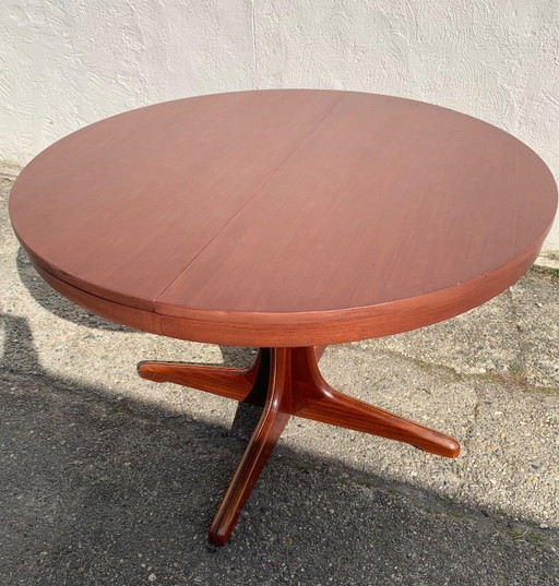 Table vintage extensible couleur acajou