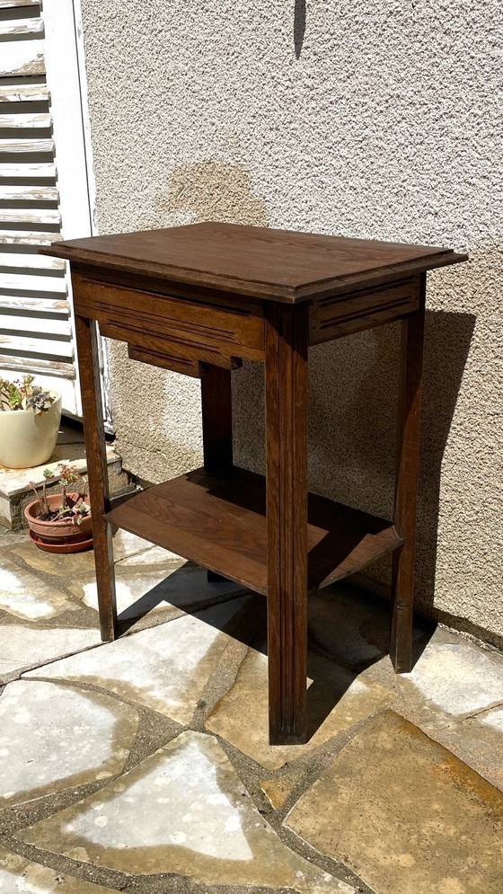 Image 1 of Comodino anni '40 in rovere massello, Francia