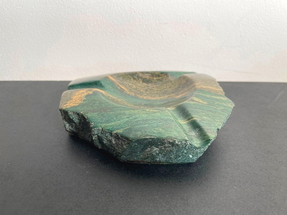 Image 1 of Malachiet asbak - schaal. Vintage 70s
