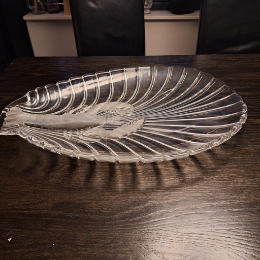 Walther Glas "kreeft" serveerschaal  kristal