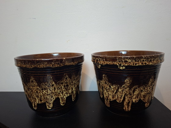 Image 1 of Duo West Germany bloempotten