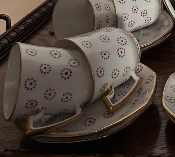 Image 1 of Limoges coffee set.