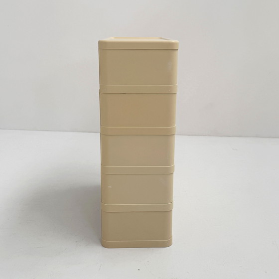 Image 1 of White Chest of Drawers Model 4964 by Olaf Von Bohr for Kartell, 1970s