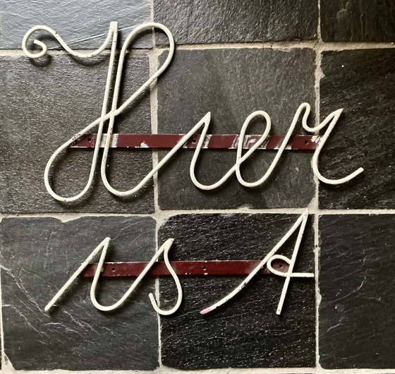 Image 1 of Lettere di facciata in ferro battuto d'epoca