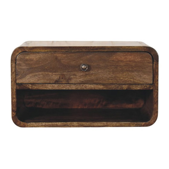 Modern Scandinavian Nightstand in Solid Mango Wood – Artisan (photo 2 of 10)