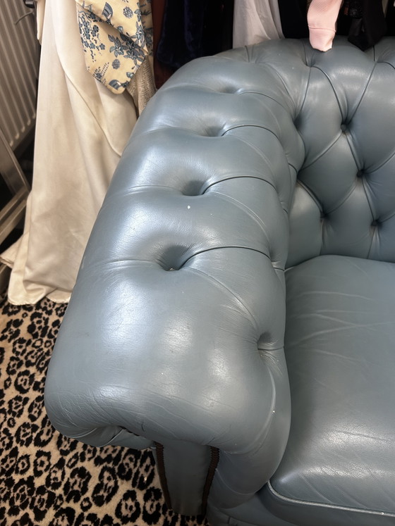 Image 1 of Bellissimo Chesterfield blu a Springvale