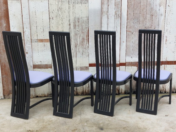 Image 1 of Sedie modello L4k 252 di Liberty, set di 4. Design