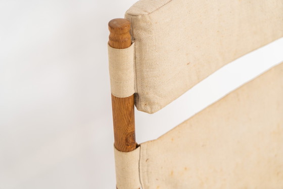 Image 1 of Oak Safari Chair & Ottoman by Niels Eilersen for Erik Wørts