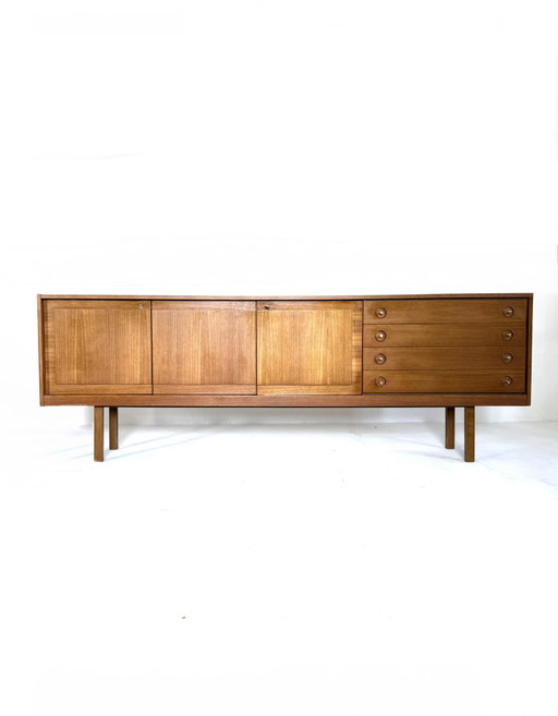 Vintage XXL teakhouten sideboard, jaren ‘60