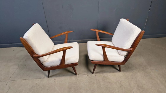 Paire de fauteuils De Ster Gelderland, années 1960 – Wood, Mid Century Modern (photo 5 of 11)