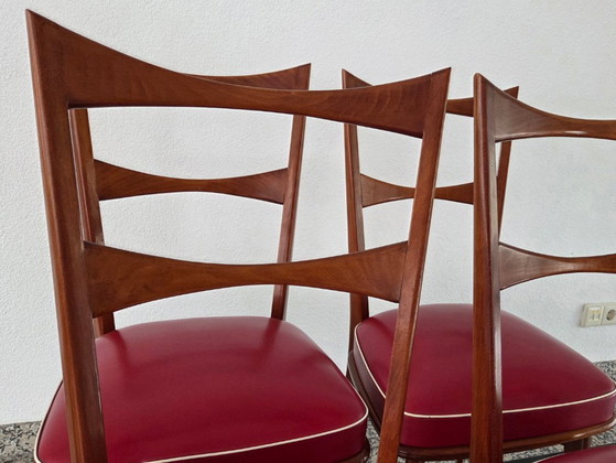 Image 1 of 4 sedie in teak di metà secolo