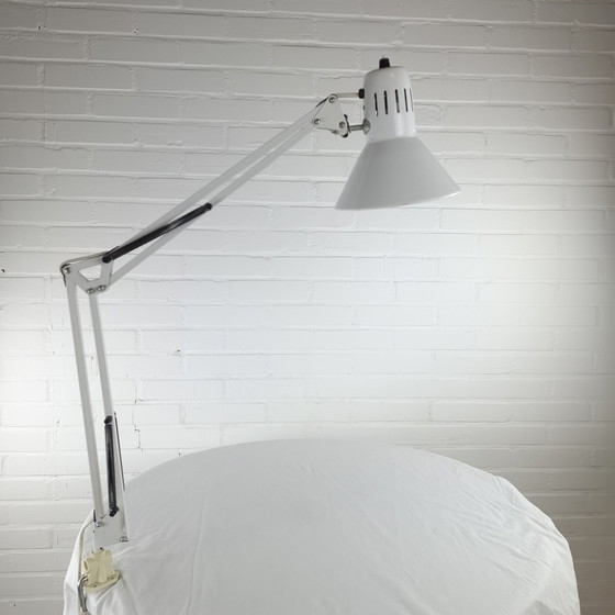 Image 1 of Vintage architect lamp white