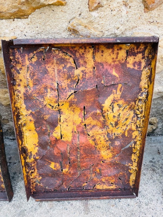 Image 1 of Sculture murali brutaliste americane di metà secolo di Irv Bramberg, anni '60, set di 3