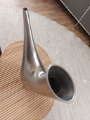 Vintage Auerhahn Bocina watering can vase, stainless steel, 1970s