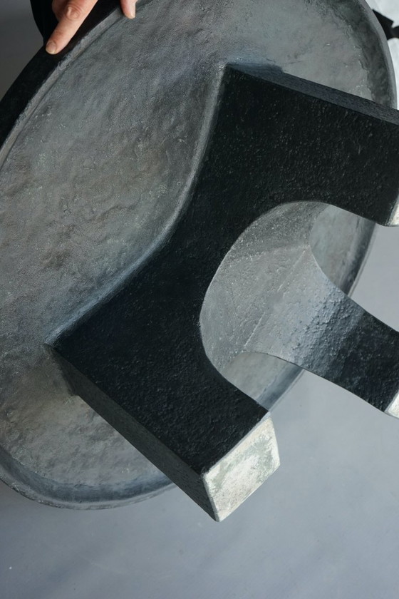 Image 1 of Brutalist Resin and Stone Coffee Table, 1970s