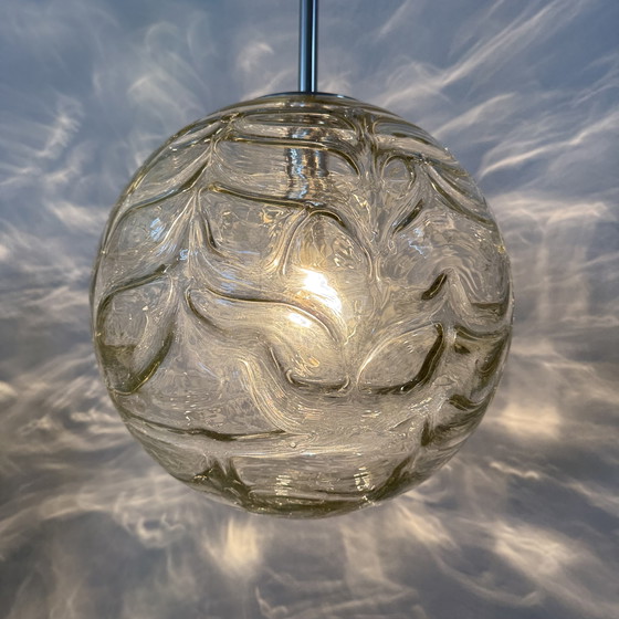 Image 1 of Suspension Doria en verre leuchten , 1970