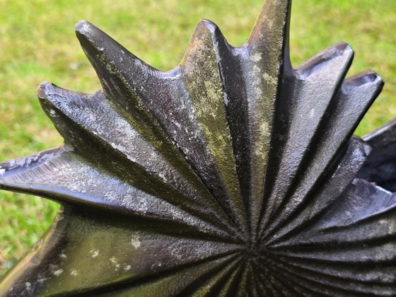 Image 1 of Set Of 2 Large Aluminum Vases, Falling Star