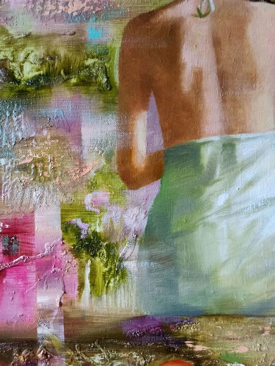 Original Oil Painting Abstract Figurative Girl Memories – Paintings & Drawings, Canvas (photo 6 of 13)