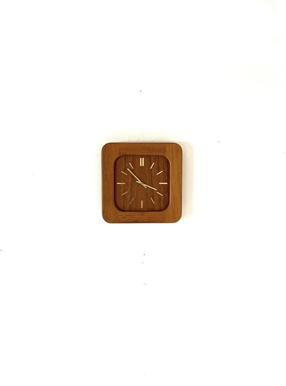Image 1 of Vintage teakhouten wandklok, Westminster clocks ‘70