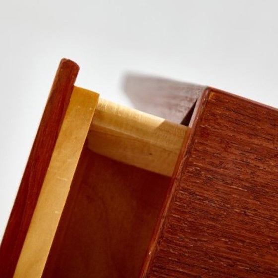 Image 1 of TABLE DE COUTURE VINTAGE DANOISE EN TECK par SEVERIN HANSEN pour HASLEV FURNITURE 1960