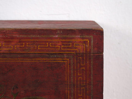 Antique red box with floral motifs (c.1900) #9 – Decorative Objects (photo 31 of 40)