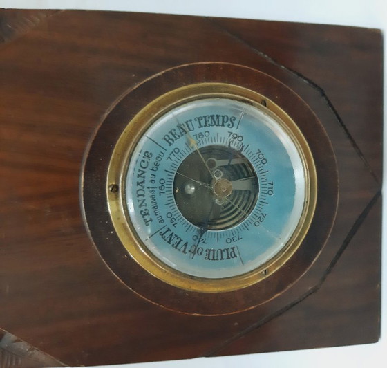 Image 1 of Vintage wandbarometer - thermometer