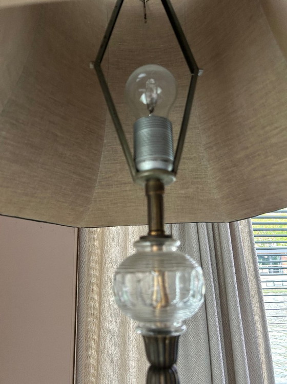 Vintage Staande Schemerlamp Uit 1940-1950 – Vloerlampen, Brass (photo 4 of 6)