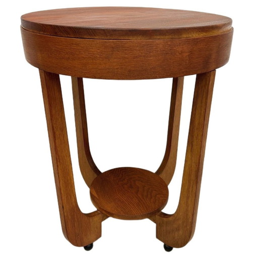 Vintage side table Amsterdam School Art Deco 1930s