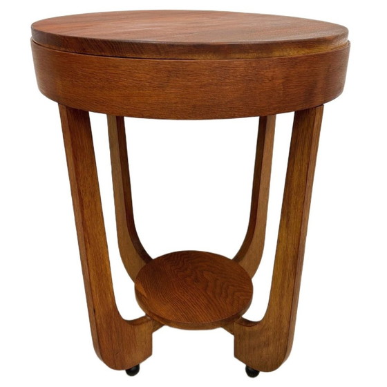 Image 1 of Vintage side table Amsterdam School Art Deco 1930s